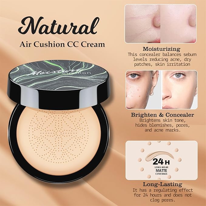 Makeup Sets for Women Girls Makeup Bag Eyeshadow Palette Air Cushion Eyebrow Pencil Mascara Lipstick, Create Sophisticated Makeup for Your Wife & Girlfriend-VivaGrace Women
