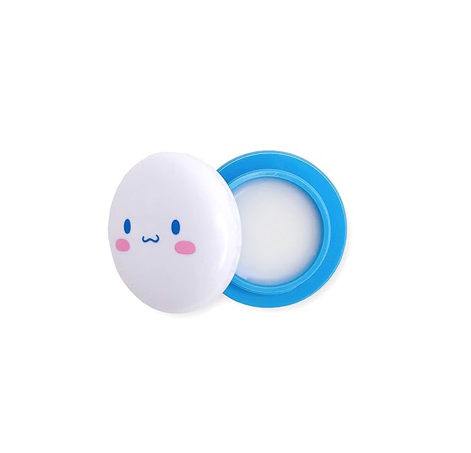 The Crème Shop x Sanrio Hello Kitty Macaron Lip Balm (Cinnamoroll) Korean Cute Scented Pocket Portable Soothing Advanced Must-Have on-The-go-VivaGrace Women