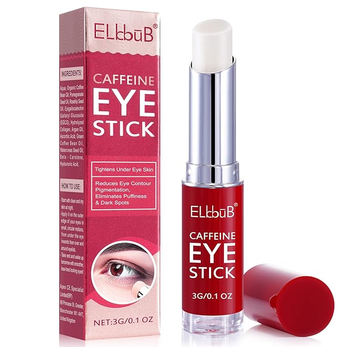 Eye Stick - Anti Wrinkle Eye Cream for Puffy Eyes, Dark Circles, Eye Bags, Crows Feet, Wrinkles,Reduces Wrinkles Saggy Skin Puffy Eyes (Caffeine)-VivaGrace Women
