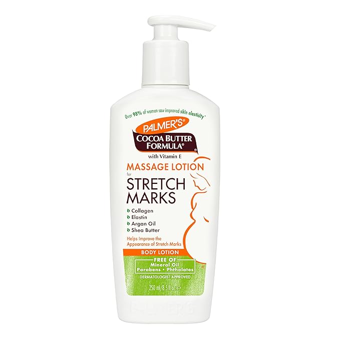 Palmer's Cocoa Butter Pregnancy Stretch Mark Lotion with Shea Butter, Oils, Collagen, and Elastin, 33.8 and 8.5 Ounces-VivaGrace Women