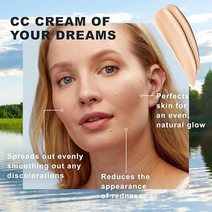 Lumene Color Correcting CC Cream - Lightweight Foundation - Medium Coverage - Redness Reducing Face Makeup for a Glowing Complexion - Vegan Formula + Suitable for All Skin Types - Fair (1 fl oz)-VivaGrace Women