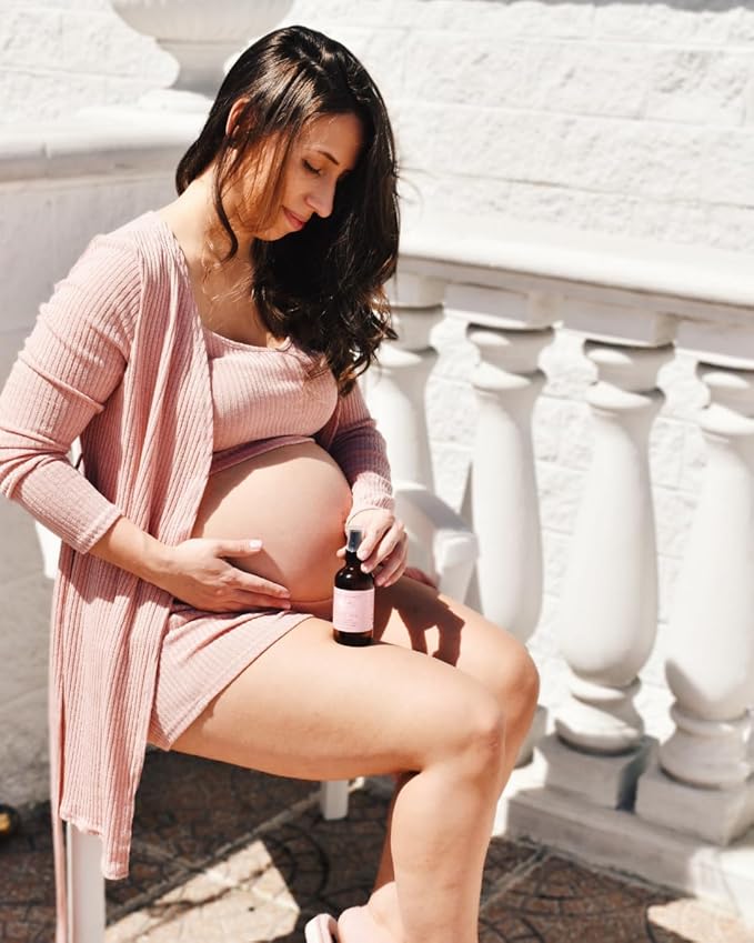 Organic Belly Oil for Pregnancy Stretch Mark Prevention and Treatment Award Winning Anti Stretch Mark Tummy Oil For Pregnancy and Postpartum - Hydrating Bump Serum-VivaGrace Women