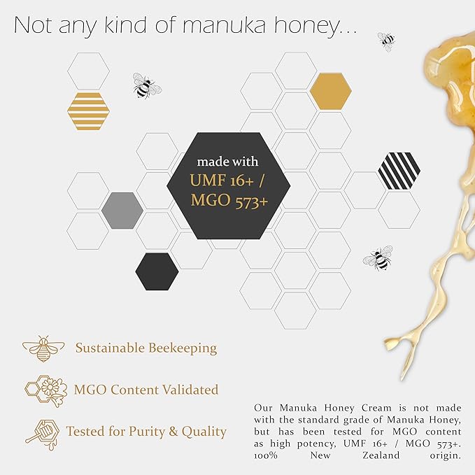BALM OF GILEAD Manuka Eczema Honey Cream - Moisturizer for Sensitive Skin, Eczema, Psoriasis & Dermatitis - Manuka Honey Ointment, Grassfed Tallow-VivaGrace Women