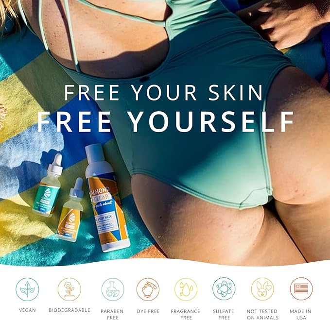 Body Clearing Serum [1 Fl Oz] Level 2 Acne Serum - Advanced Formula for Body Acne, Folliculitis, Back, Butt, Chest, Thighs, Shoulders - Mandelic Acid-VivaGrace Women