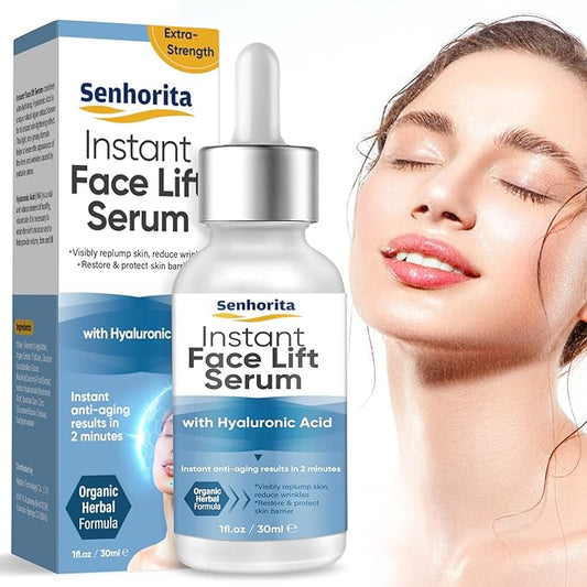 Instant Face Lift Serum, Temporary Skin Lifting & Tightening Serum, Effective Smooth Fine Lines, Wrinkles & Visibly Hide Loose Sagging Skin-VivaGrace Women