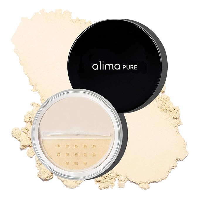 Alima Pure Matte Foundation Loose Mineral Powder Foundation Makeup, Loose Powder Makeup Oil Free Talc Free Powder, Natural Makeup Mineral Foundation Full Coverage Natural Foundation Powder .15 oz/4.5g-VivaGrace Women