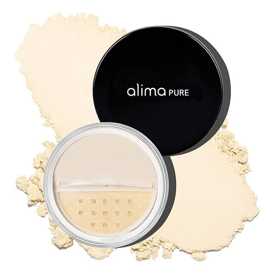 Alima Pure Matte Foundation Loose Mineral Powder Foundation Makeup, Loose Powder Makeup Oil Free Talc Free Powder, Natural Makeup Mineral Foundation Full Coverage Natural Foundation Powder .15 oz/4.5g-VivaGrace Women
