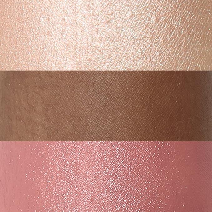 FOCALLURE 3 Pcs Cream Contour Sticks,Shades with Highlighter & Bronzer & Blush,Non-greasy Long-wear Face Contouring Pen,Easy to Sculpt the Face and Create a Lightweight Finishing Makeup,TAN-VivaGrace Women