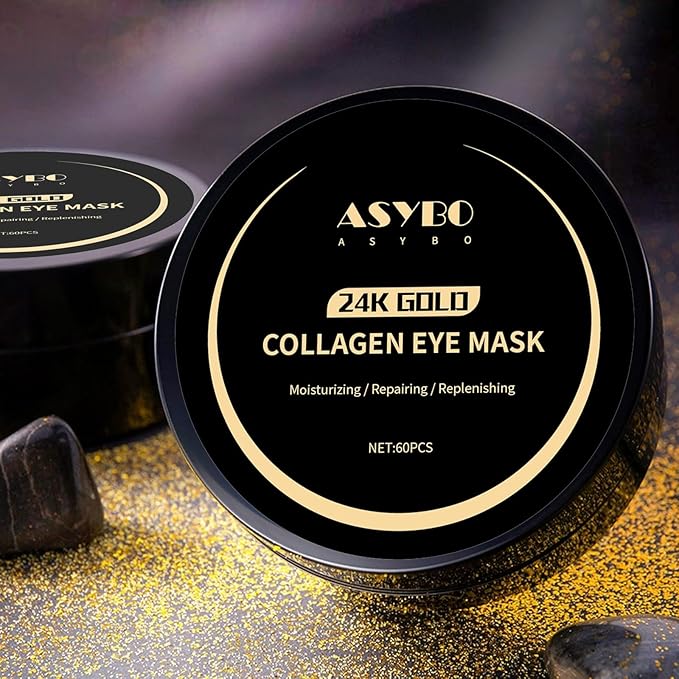 Under Eye Patches, 120 Pcs Golden Under Eye Mask, Eye Treatment Mask for Under Eye Bags, Dark Circles, Puffy Eyes, Fine Lines, Anti-Aging and Anti-Wrinkle, Collagen Eye Mask Skincare-VivaGrace Women