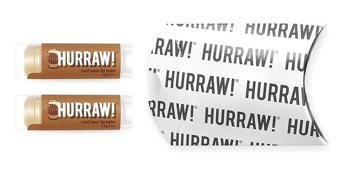 Hurraw! Root Beer Lip Balm, 2 Pack: Organic, Certified Vegan, Cruelty and Gluten Free. Non-GMO, 100% Natural Ingredients. Bee, Shea, Soy and Palm Free. Made in USA-VivaGrace Women