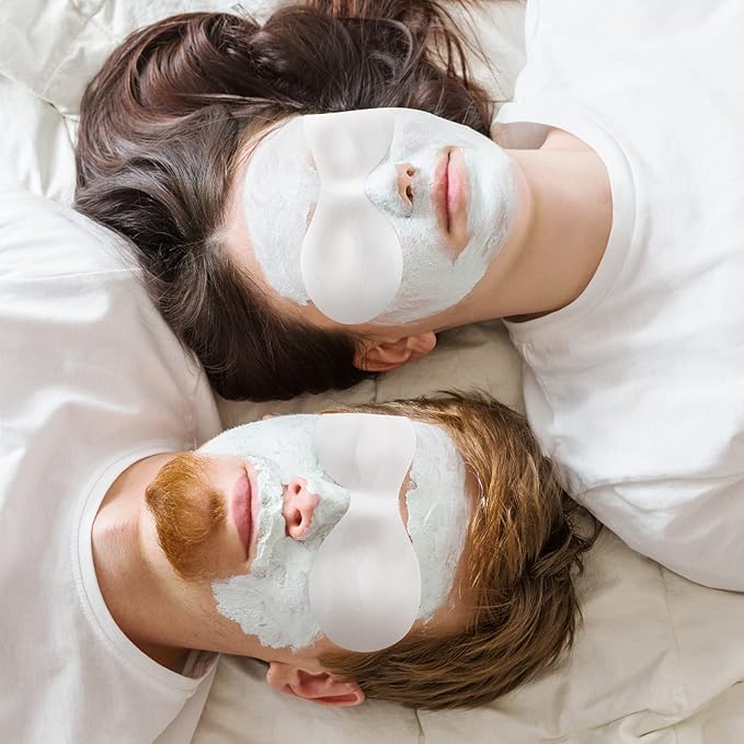 PAGOW 400 Sheets Disposable Non Woven Eye Care, Cotton Paper Facial Eye Pads Spa, DIY Clear Eye Mask Paper Beauty Sheets for Skincare Spa Wrap Moisture Retention-VivaGrace Women