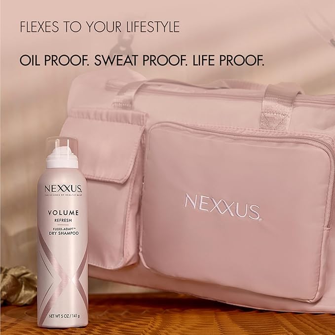 Nexxus Volume Refresh Dry Shampoo For Oil Control + Root-Lifting 72 Hour Freshness with FLEXX-ADAPT Technology 5 oz-VivaGrace Women