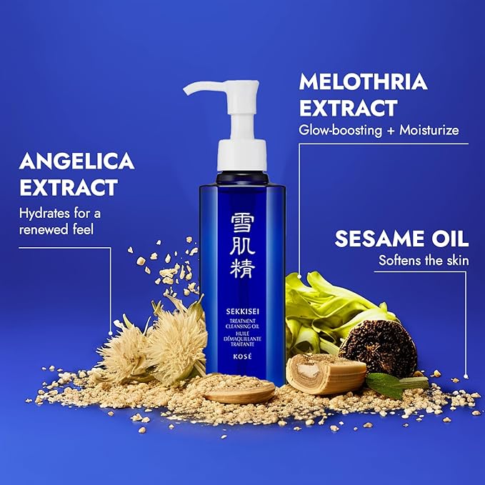 SEKKISEI Treatment Cleansing Oil, Facial Cleanser & Makeup Remover, 10.1 Ounce-VivaGrace Women