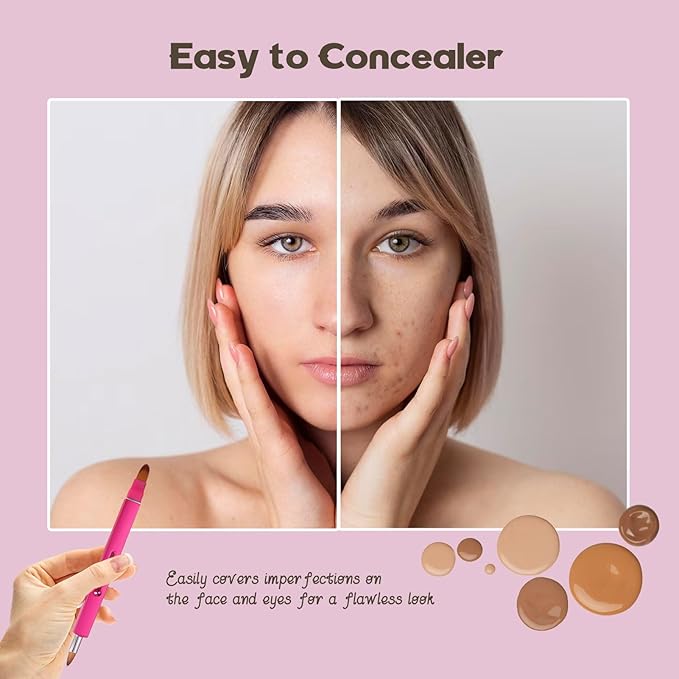 Lip Applicator Brush - 3 Pack Exquisite Professional Dustproof Retractable Lip Brush - Makeup Lipstick Lip Gloss Applicators (Pink Red Gold)-VivaGrace Women