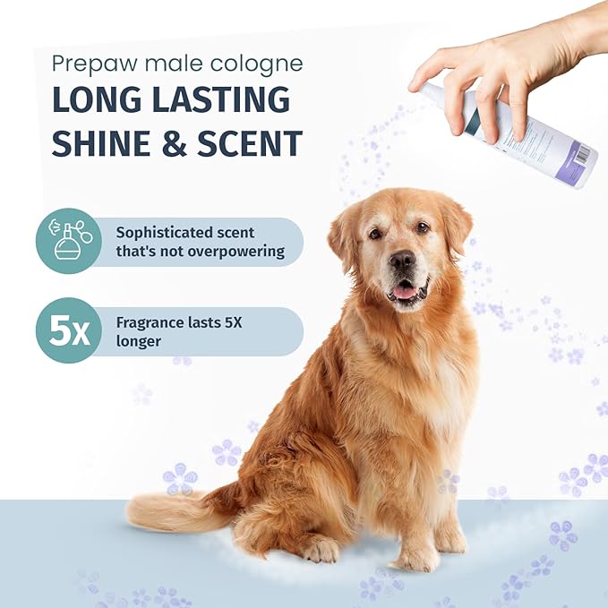 Luxury Male Pet Cologne - Fresh Lavender Scent, 3-in-1 Formula Conditions & Moisturizes, Made with 94% Natural Ingredients, Long Lasting Fragrance, Safe & Easy to Use | 8 fl oz-VivaGrace Women