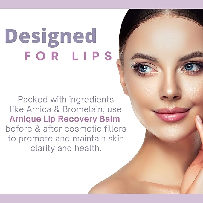 Arnica Lip Balm - Lip Filler Aftercare with Arnica Montana and Bromelain, Topical Bruise Balm Masque for Lip Flip Injections and Implant Surgery to aide with Bruising, Swelling and Redness-VivaGrace Women