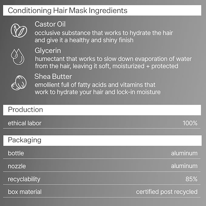 ACT+ ACRE Restorative Conditioning Hair Mask - Cold Processed Hair Treatment for Hydrating Dry and Damaged Hair - Moisturizing Silicone Free Hair Masks (4 Fluid Ounces)-VivaGrace Women