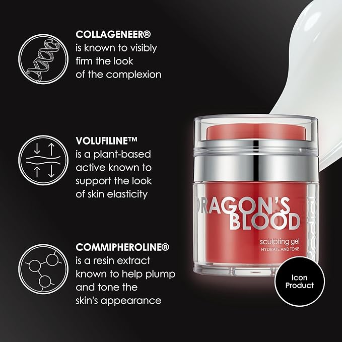 Rodial Dragon's Blood Sculpting Gel 1.7 fl oz - Rejuvenating, Ultra-Hydrating Face Cream - Refreshing Gel/Cream Formula - Triple Action Collagen Formula for a Firmer, Tighter and Smoother Skin Look-VivaGrace Women