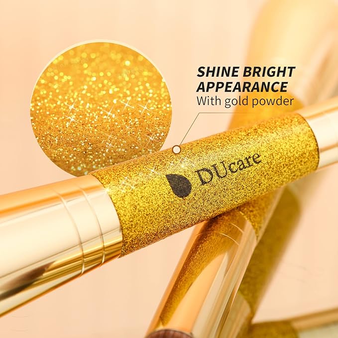 DUcare Powder Concealer Brush Foundation Makeup Brushes Double Ended Perfect for Rounded Taperd Liquid, Cream, Powder,Blending, Buffing-VivaGrace Women