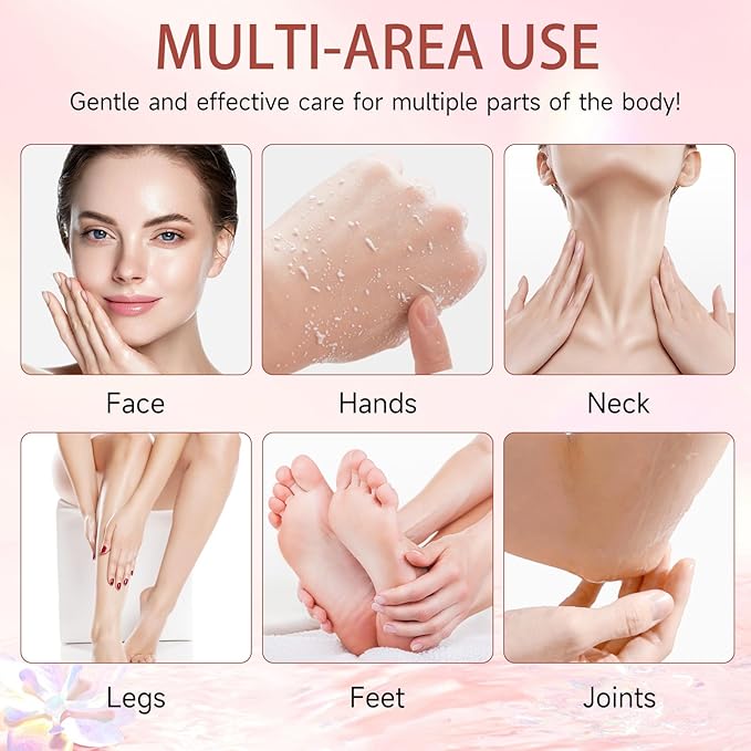 Purifying Exfoliating Gel, Gentle Facial Exfoliator Cleanser, Natural Hydrating Peeling Gel for Face & Body, Deep Cleansing & Moisturizing for All Skin Types, Sensitive Skin Safe