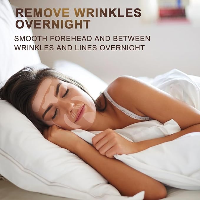 Facial Wrinkle Patches - 192 Pcs Face Patches for Overnight to Reduce Forehead Wrinkles, Smile Lines, Fine Lines & Chin Wrinkles, Anti Wrinkle Facial Patch for Women-VivaGrace Women