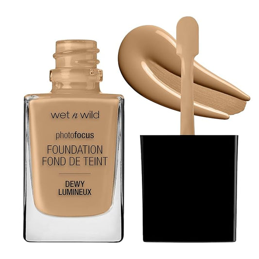 wet n wild Photo Focus Dewy Liquid Foundation Makeup, Amber Beige-VivaGrace Women