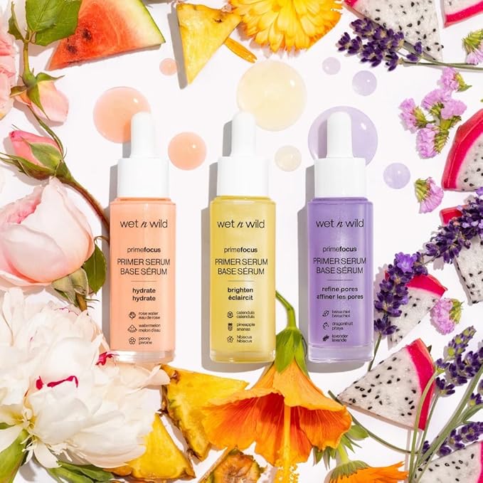 wet n wild Prime Focus Facial Serum Primer Makeup Extending, Hydrating Face Skin Care Product, Reduces Fine Lines And Wrinkles, For Repairing Dry Skin, Retinol Alternative-VivaGrace Women