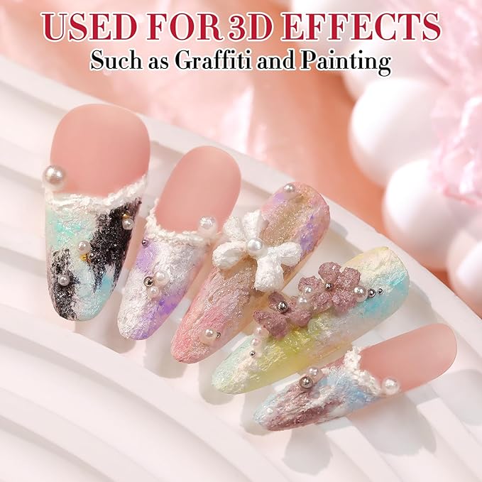 Double Rhythm 3D Nail Gel Solid Sculpting Gel for Nail Art Non-Sticky Hard Gel for Building Carving Molding Nail Extension Soak Off UV/LED Salon Home DIY 0.5 Oz (Gypsum Pink Purple)-VivaGrace Women