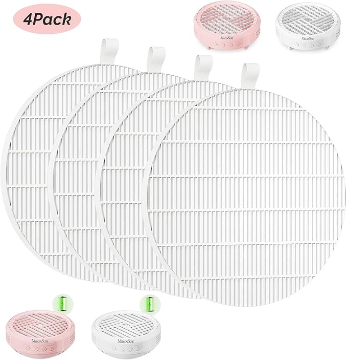 MelodySusie SProR Nail Dust Collector Replacement Filter,4 Pack Reusable Dust Filter for MelodySusie SProR Nail Dust Vacuum Fan Collector Extractor Electric Dust Suction Machine-VivaGrace Women