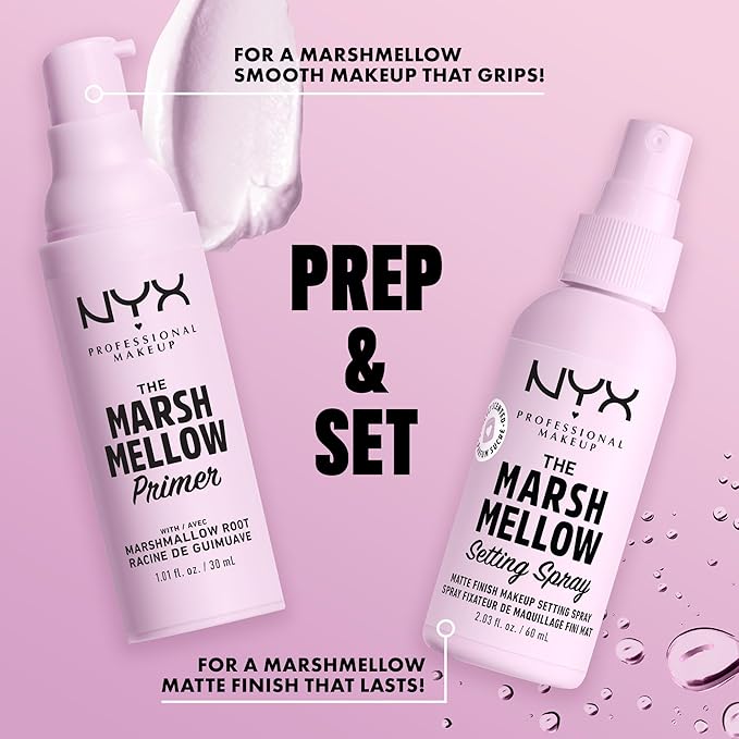 NYX PROFESSIONAL MAKEUP Marshmellow Setting Spray, Matte Setting Spray for 16HR Make Up Wear-VivaGrace Women