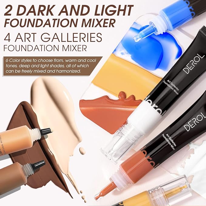 Dark Caramel Foundation Mixing Pigment for Adjusting Shade and Color Corrector, Blends Easily, Dark Caramel Color Corrector for Adjusted to Darken Various Foundation Colors (Dark Caramel)-VivaGrace Women