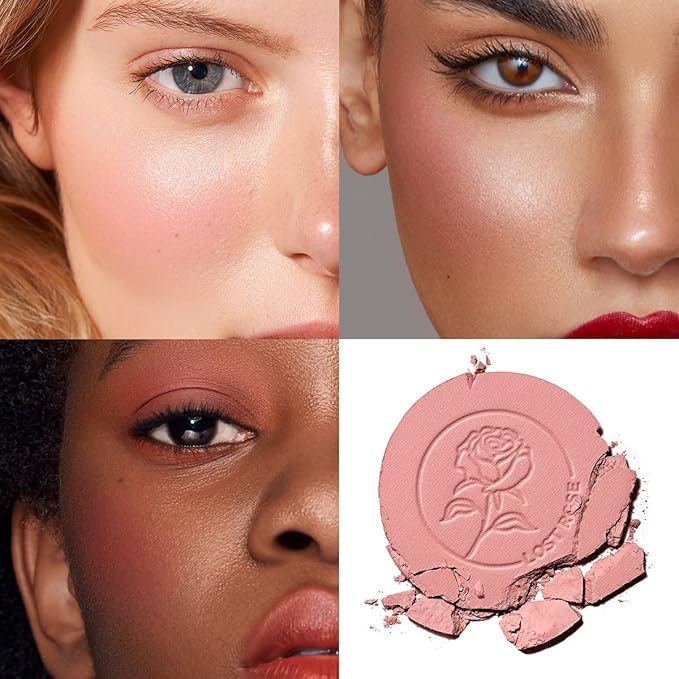 Face Blush, Powder Blush Makeup, Longlasting Highly Pigmented Face makeup, Smooth, Vegan & Cruelty Free, 1 Count, 04 LOST ROSE-VivaGrace Women