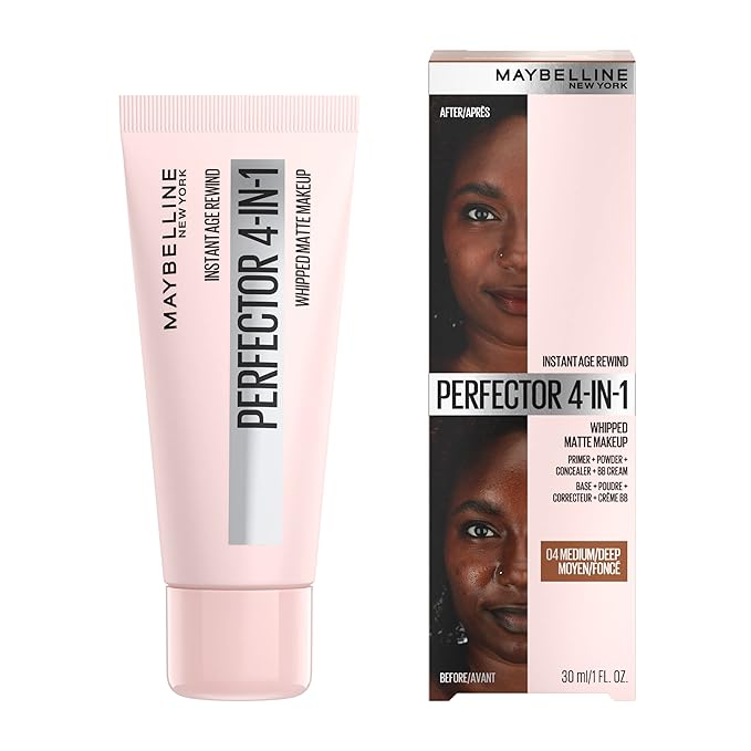 Maybelline Instant Age Rewind Instant Perfector 4-In-1 Matte Makeup, 04 Medium/Deep, 1 Count-VivaGrace Women