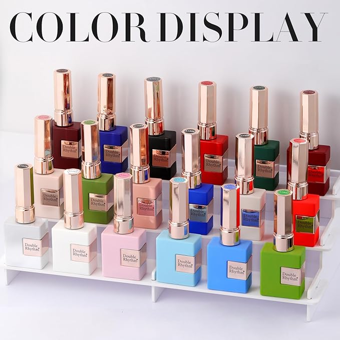 Double Rhythm 0.5Oz Translucent Gel Polish Sheer Neutral Natural Light Milky Same Color Same Bottle 15ML Jelly Gel Polish Art DIY at Home (Pink Rose-A1382)-VivaGrace Women