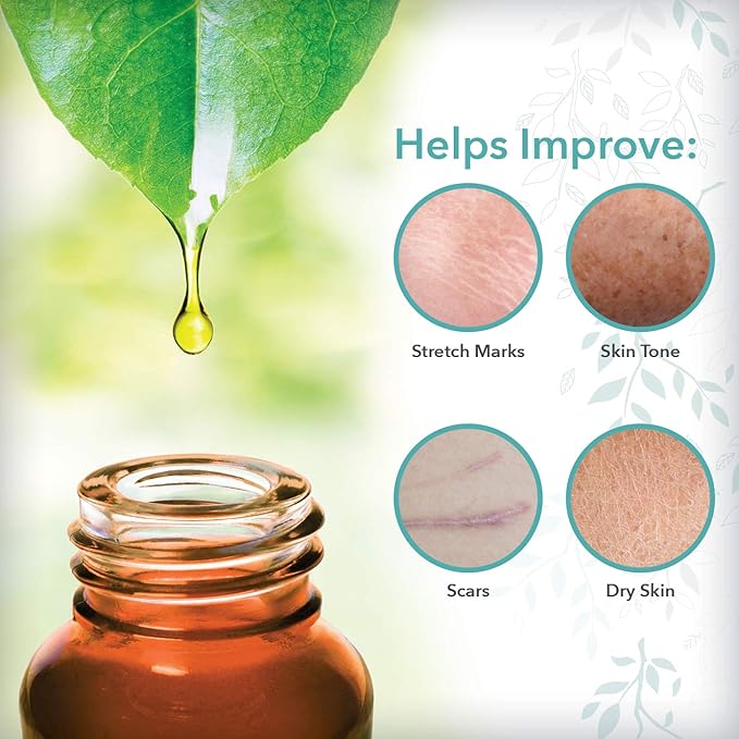 ReTone® Body Oil: Stretch Mark Prevention -Non-greasy finish - Infused with Gotu Kola - No mess dispenser - Tamanu oil + Argan Oil + Rosehip Oil + Jojoba Oil + Vitamin E C (dry skin, uneven skin tone)-VivaGrace Women