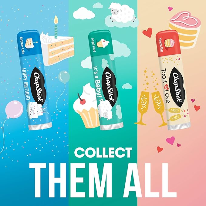 Chapstick Party Favor Lip Balm Gift Pack Toast to Love 10 Sticks 0.15 oz Each-VivaGrace Women