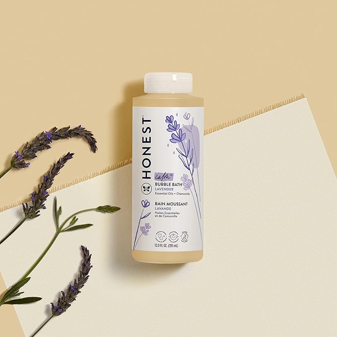 Honest Beauty Extreme Length Volumizing Clean Mascara + Honest Lavender Foaming Bubble Bath Bundle | Naturally Derived + Cruelty Free | 0.27 fl oz, 12 fl oz-VivaGrace Women
