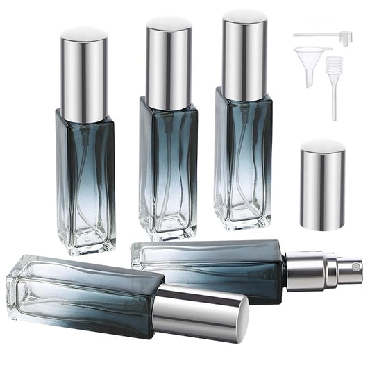 Segbeauty Refillable Perfume Bottle Travel, 5 Set of 10ML Pocket Glass Perfume Atomizer, Empty Fine Mist Mini Travel Bottles Set Cologne Atomizer Dispenser Fragrance Sprayer Cosmetic Container-VivaGrace Women