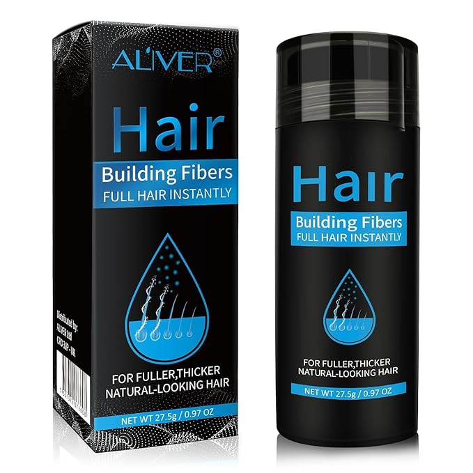Aliver Hair Fibers for Thinning Hair - Light Brown - 27.5Gr,Undetectable Natural Formula, Thicker Fuller Hair in 15 Seconds, Conceals Hair Loss, Look Younger, for Men & Women Patchy Bald Spot,Crown-VivaGrace Women