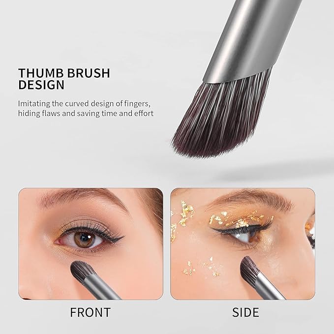 DUcare Professional Makeup Brush Set 22Pcs with Travel Case Synthetic Kabuki Foundation Brush, Face Powder Brush, Blush Brush, Concealer Brush, Eyeshadow Brushes-VivaGrace Women