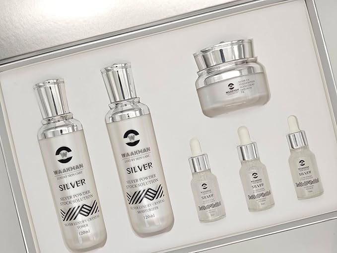 Luxury Skin Care Silver Solution, Facial Cream, Moisturizer, Toner and Serum-VivaGrace Women