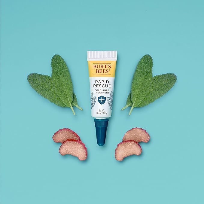 Burt's Bees Cold Sore Treatment and Medicated Lip Balm, College Back to School Dorm Essentials, With Menthol and Eucalyptus Oil, Natural Origin Skincare, 2 Tubes, 0.07 oz./0.15 oz.-VivaGrace Women