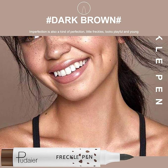 Freckle Pen 2 Colors Waterproof Lasting Natural Like Face Freckle Makeup Pen 2 Pcs 0.17 Fl Oz-VivaGrace Women