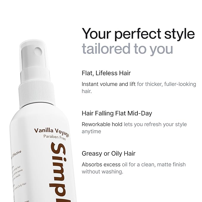 Himalayan Sea Salt Spray for Hair - All Natural, 5 Ingredient Texturizing and Volumizing Product - Beach Look To Add Volume & Texture - Unisex - 240ml-VivaGrace Women