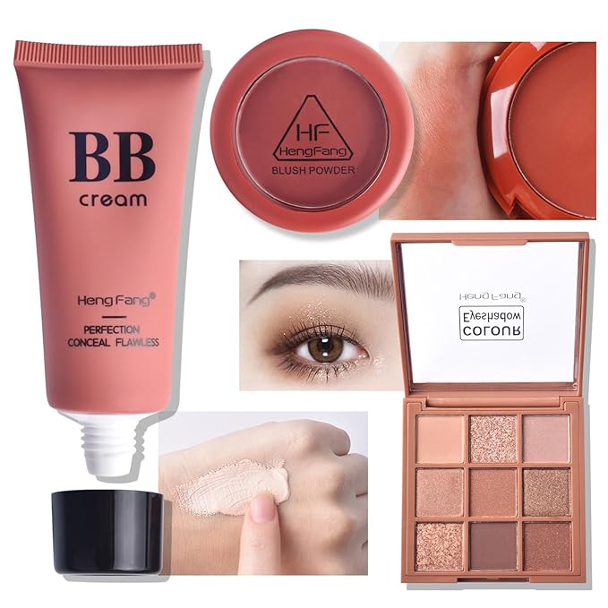 ICE LOVE All in One Makeup Kit, 11-Piece Women Complete Makeup Kit, a Must-Have Gift Set for Beginners or Professional Makeup Sets Beginners. (A)-VivaGrace Women