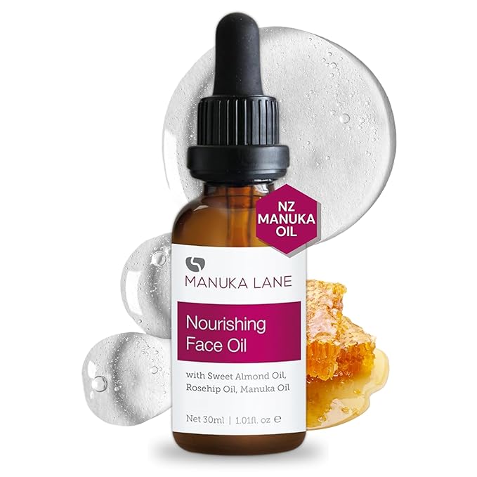 Manuka Lane Nourishing Face Oil, with Sweet Almond Oil, Rosehip and Manuka Oil Results for Soothe and Moisturise Your Face-VivaGrace Women