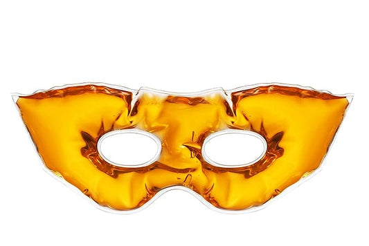 Gel Eye Mask for Puffiness and Dark Circles - Cooling Eye Masks for After Surgery and Headache/Stress Relief - Multiple Colors Available - Orange-VivaGrace Women