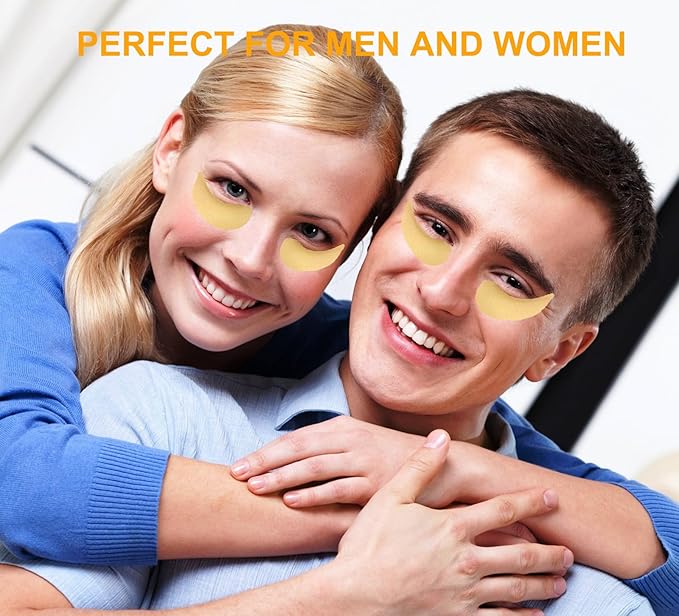 Under Eye Patches, Eye Mask, Eye Patches for Puffy Eyes and Dark Circles Reduce Eye Bags Fine Lines Smooth Wrinkle, Anti-Aging,Hydrating, 24K Gold Eye Skin care Pads with Collagen (60PCS)-VivaGrace Women