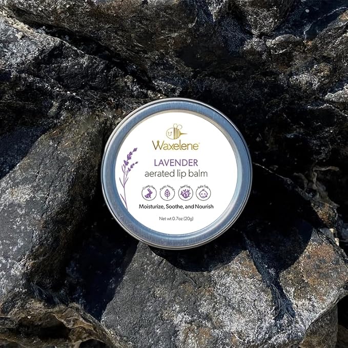 Lavender Aerated Lip Balm tin - Single-VivaGrace Women
