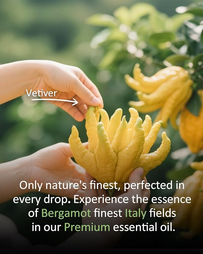 Bergamot Essential Oil Pure Citrus Oils Aromatherapy for Natural Reed Diffuser & Soap Making Fall Scents Room Spray Skin 4 Fl Oz-VivaGrace Women